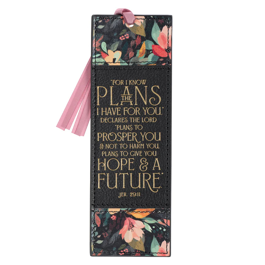 For I Know the Plans I Have For You (Faux Leather Bookmark)