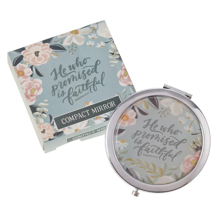He Who Promised Is Faithful - Compact Mirror