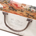 Be Strong and Courageous - Cream Cotton Canvas Tote Bag