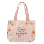 Consider How the Wildflowers Grow - Cotton Canvas Tote Bag