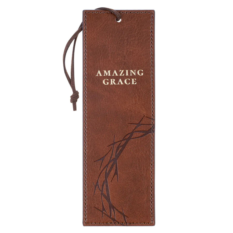 Amazing Grace Crown of Thorns (Faux Leather Bookmark)