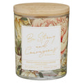 Be Strong and Courageous Eucalyptus Sandalwood Scented Candle with Bamboo Lid