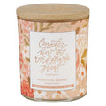 Consider How the Wild Flowers Grow Honeycrisp Orange Scented Candle with Bamboo Lid