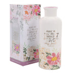 Make Me Know the Way I Should Go for to You I Lift up My Soul - Ceramic Flower Vase