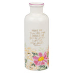 Make Me Know the Way I Should Go for to You I Lift up My Soul - Ceramic Flower Vase