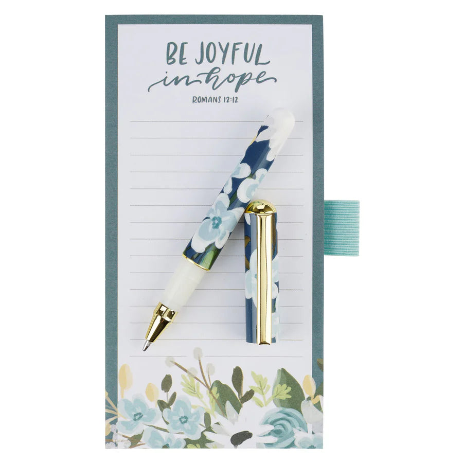 Be Joyful in Hope - Magnetic Notepad with Pen