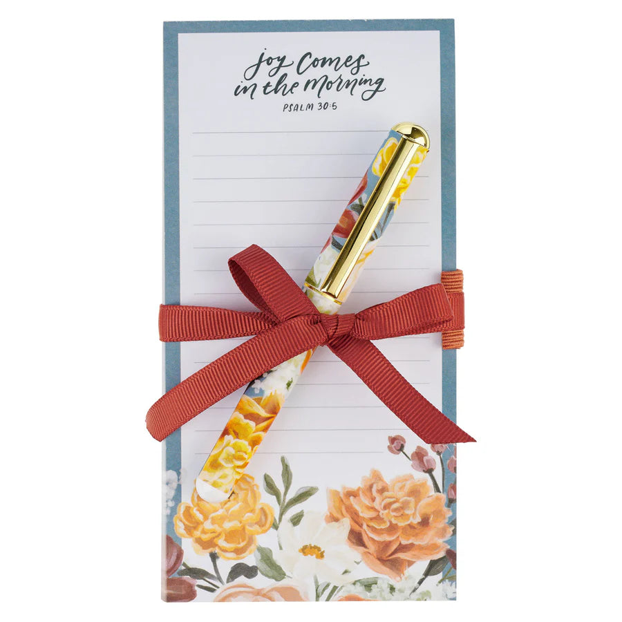Joy Comes in the Morning - Magnetic Notepad with Pen