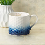 Be Kind Always - Proverbs 16:24 - White & Blue Ceramic Mug