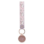Blessed Is She Faux Leather Key Ring - Luke 1:4