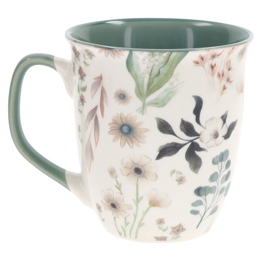 Be Still & Know that I Am God - Ceramic Mug with Green Interior