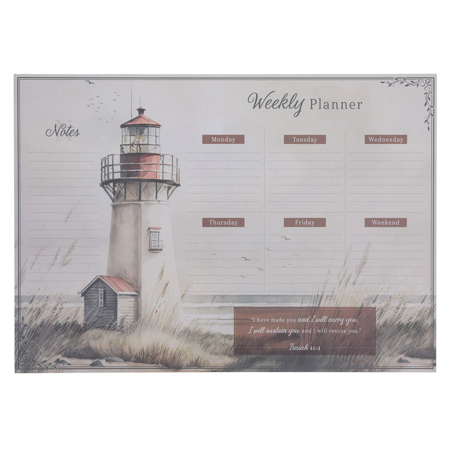 A3 Weekly Desk Planner - I Have Made You and I Will Carry You