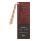 Footprints (Faux Leather Bookmark)