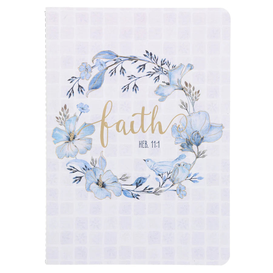 Faith, Blue Wreath - Notebook