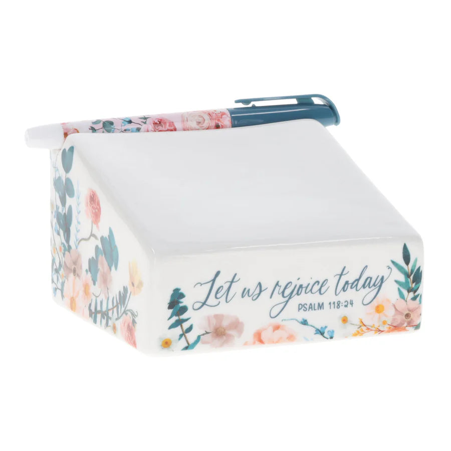 Let Us Rejoice Today - Ceramic Note Block with Erasable Marker