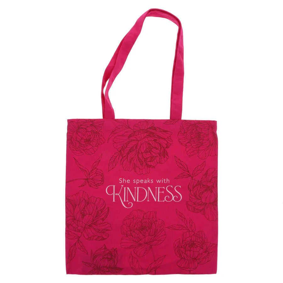 She Speaks with Kindness - Canvas Tote Bag