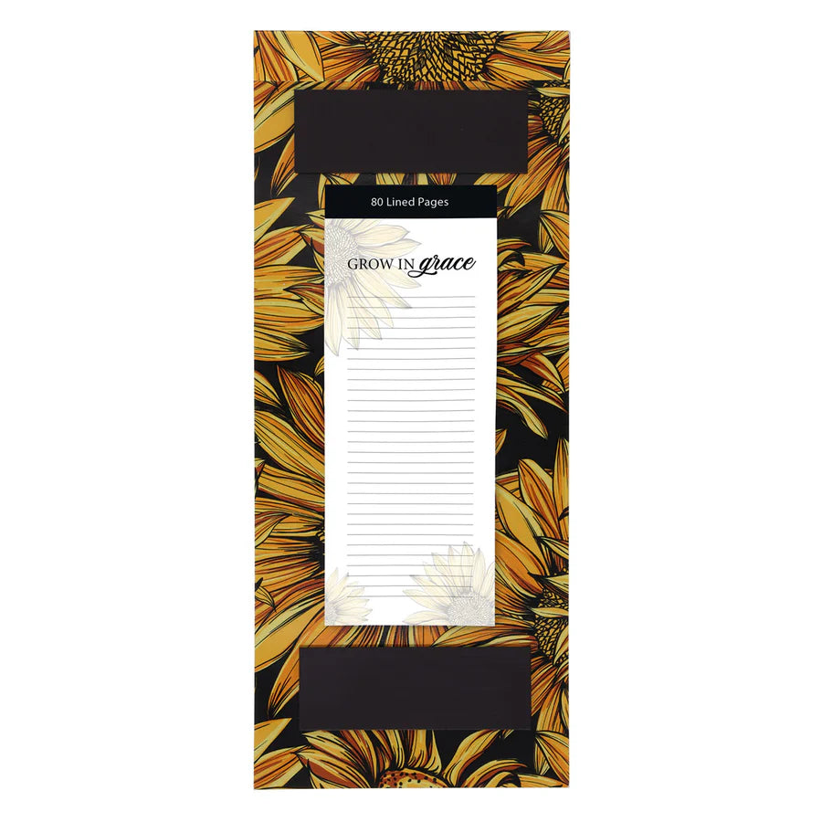 Grow in Grace Sunflowers - Magnetic Notepad