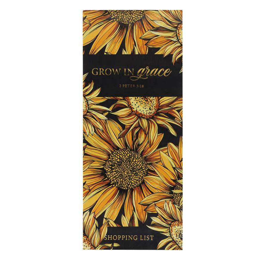 Grow in Grace Sunflowers - Magnetic Notepad