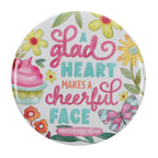A Glad Heart Makes a Cheerful Face - Compact Mirror