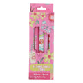 Joyful Girl - Five-Piece Retractable Ballpoint Pen Set with Blue Ink