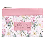 Genade in Oorvloed Fynbos Afrikaans Faux Leather Zipper Pouch