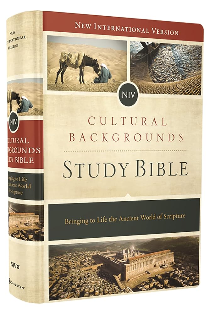 NIV, Cultural Backgrounds Study Bible (Context Changes Everything), Hardcover, Red Letter: Bringing to Life the Ancient World of Scripture cover image