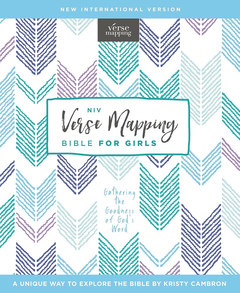 NIV, Verse Mapping Bible for Girls, Hardcover, Comfort Print: Gathering the Goodness of God's Word cover image