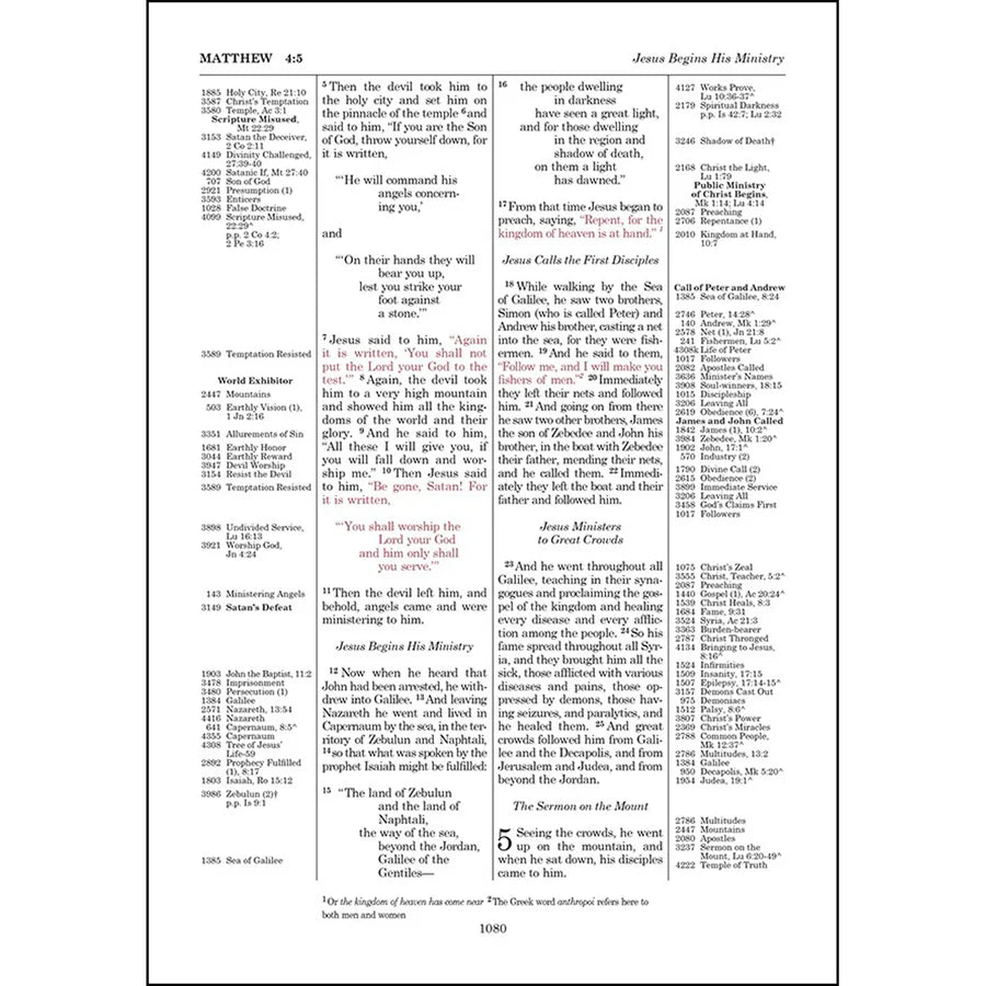 ESV, Thompson Chain-Reference Bible, Red Letter