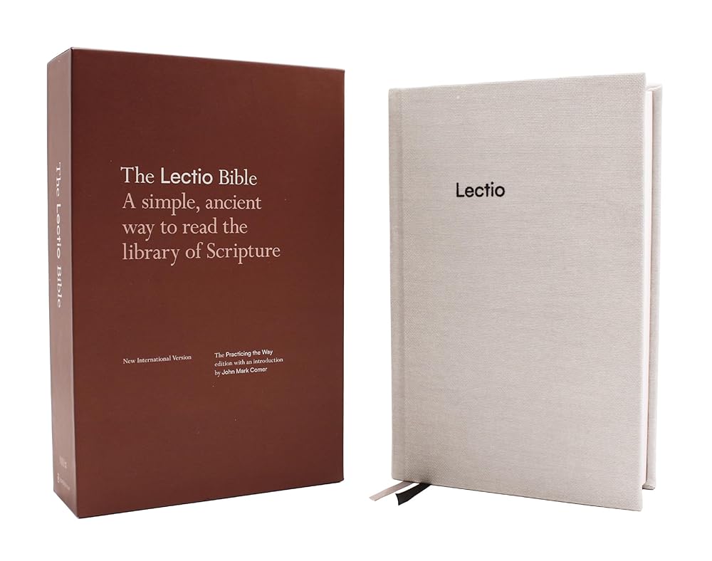 NIV Lectio Bible: A simple, ancient way to read the library of Scripture, Cloth over Board: The Practicing the Way edition with an introduction by John Mark Comer cover image