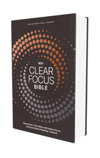 NIV, Clear Focus Bible, Hardcover, Charcoal/Copper: Read more of the Bible with better focus cover image
