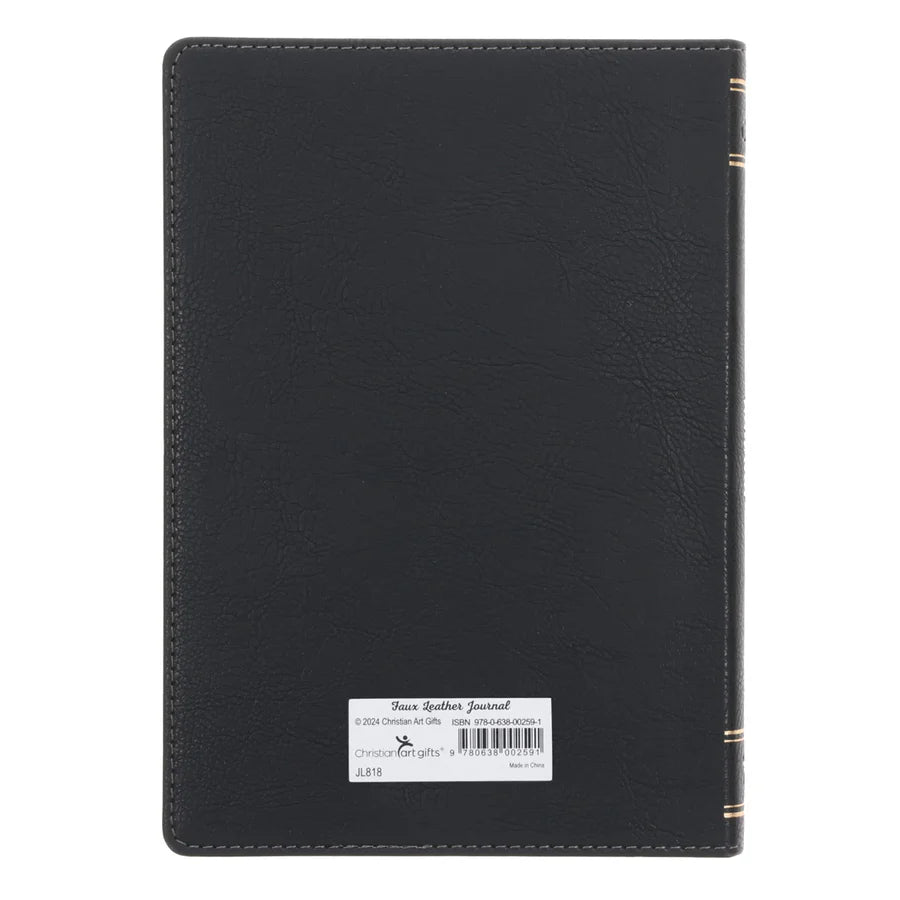 Be Strong and Courageous - Faux Leather Journal