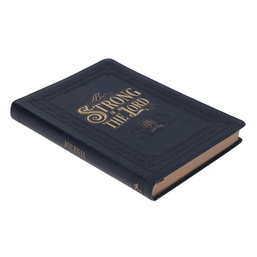 Be Strong in the Lord - Faux Leather Journal