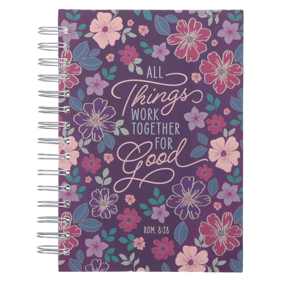 All Things Work Together for Good - Hardcover Wirebound Journal