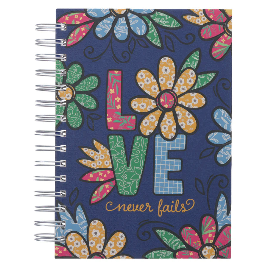 Love Never Fails - Hardcover Wirebound Journal
