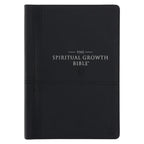 NLT Black Faux Leather Spiritual Growth Bible