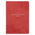 NLT Coral Faux Leather Spiritual Growth Bible