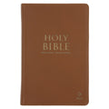 NLT Tan Genuine Leather Flexcover Standard Bible with Indexing Tabs