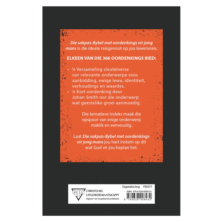 Die Sakpas-Bybel Met Oordenkings Vir Jong Mans