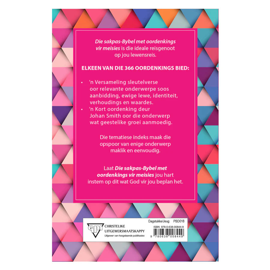 Die Sakpas-Bybel Met Oordenkings Vir Meisies