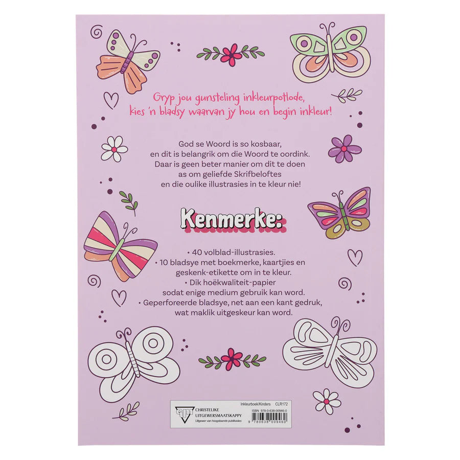 My Gunsteling Bybelverse Inkleurboek vir Dogters