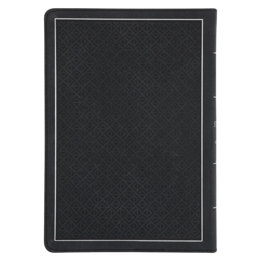 NLV Swart Kunsleer Stiltetydbybel vir Mans