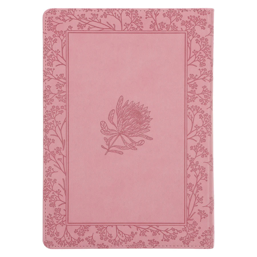 NLV Ligpienk Proteas Kunsleer Stiltetydbybel vir Vroue