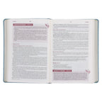 NLV Blougrys Kunsleer Stiltetydbybel vir Vroue