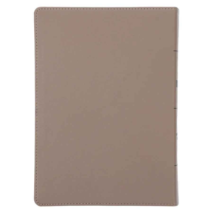 NLV Sandsteen Egte Leer Grootdruk Bybel