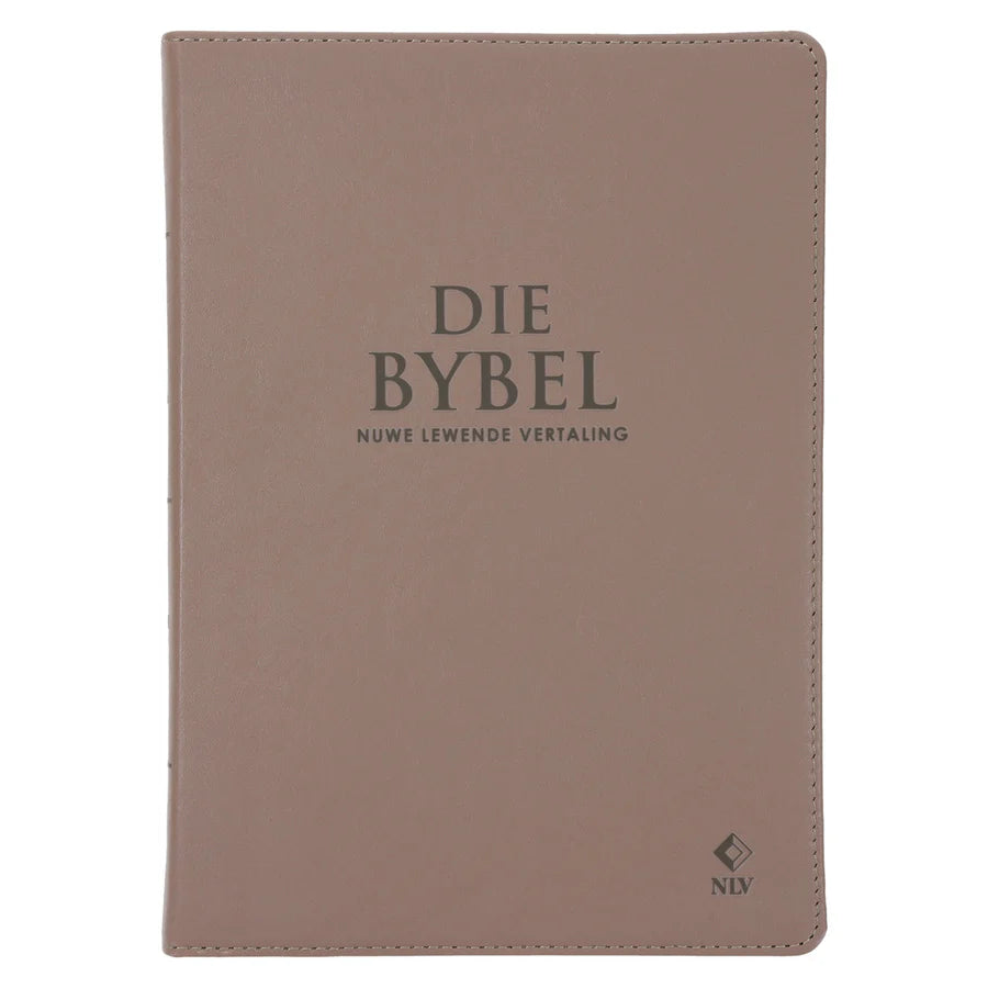 NLV Sandsteen Egte Leer Grootdruk Bybel