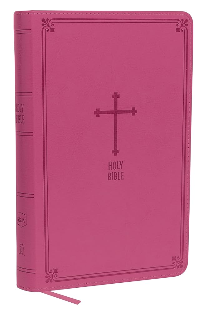 NKJV, Deluxe Gift Bible, Leathersoft, Pink, Red Letter, Comfort Print: Holy Bible, New King James Version cover image