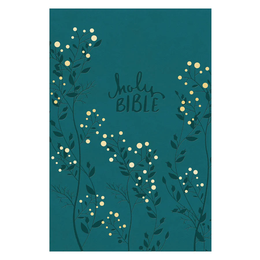 NKJV Aqua Imitation Leather Bible Giant Print