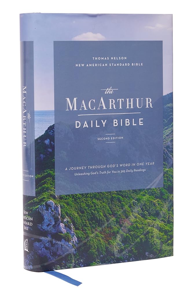 NASB, MacArthur Daily Bible, 2nd Edition, Hardcover, Comfort Print cover image
