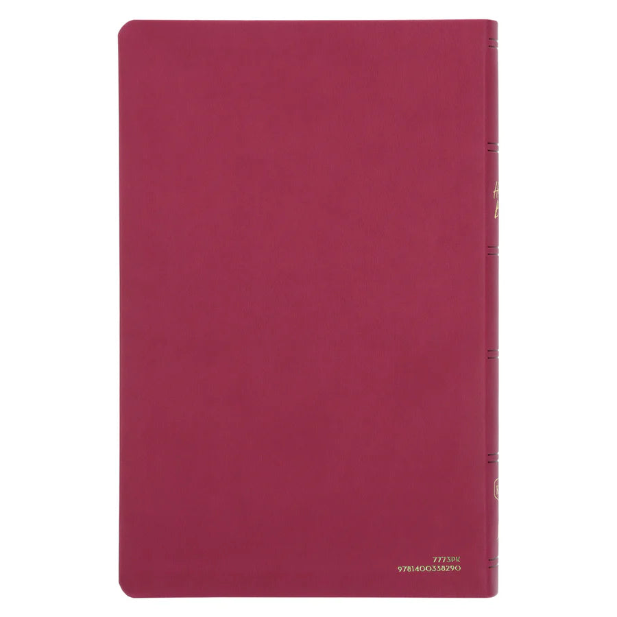KJV Pink Imitation Leather Value Ultra Thinline Bible Comfort Print