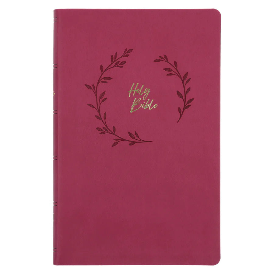 KJV Pink Imitation Leather Value Ultra Thinline Bible Comfort Print