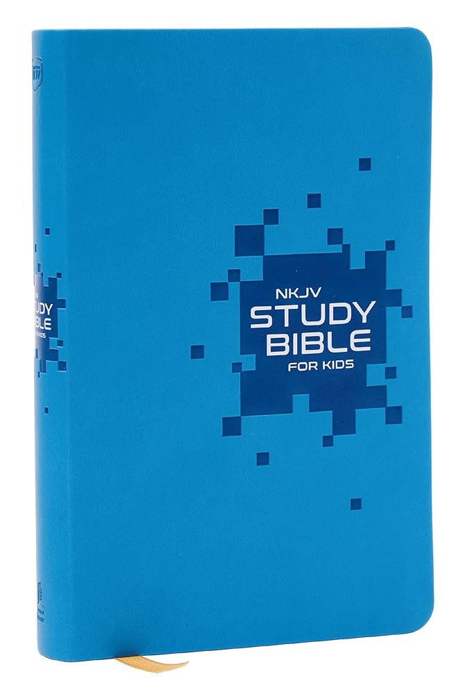 NKJV Study Bible for Kids, Blue Leathersoft: The Premier Study Bible for Kids cover image
